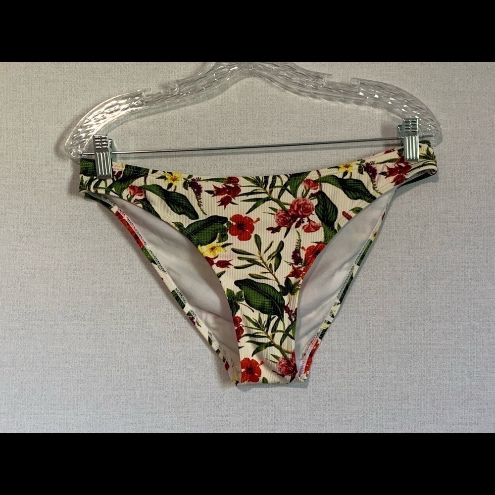 Cabana del Sol Size Large Floral Tropical Bikini Swim Bottom